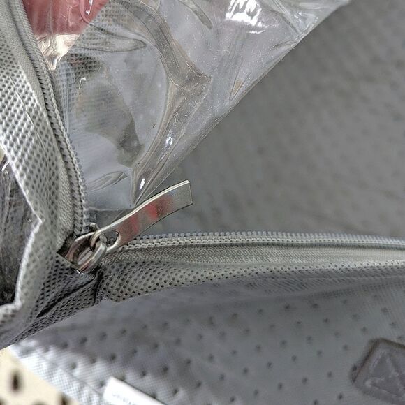 Onlyeasy Flexible Fabric Shoe Under The Bed Storage Box Clear Plastic Zip Cover - Picture 5 of 8